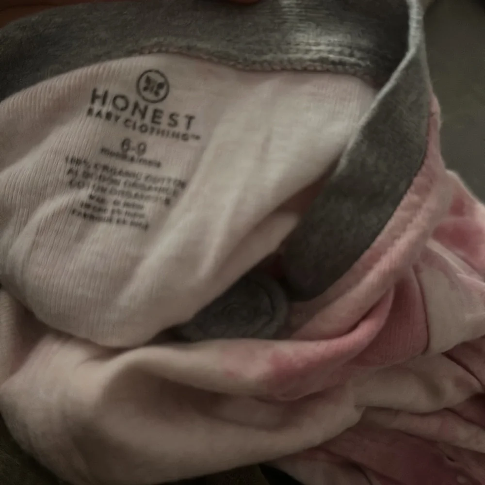 Honest Baby Footie Pajamas 6/9m pink